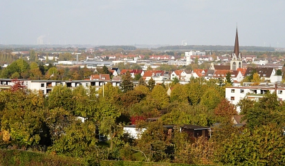 Kleingartenanlage Bockfeld / Blick auf die Stadt